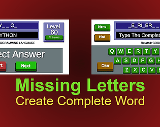 AptiRay: Missing Letters Game | PC/Desktop Version