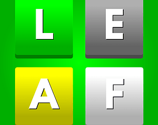 Leaf Wordle WebGL