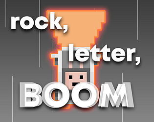 rock, letter, BOOM